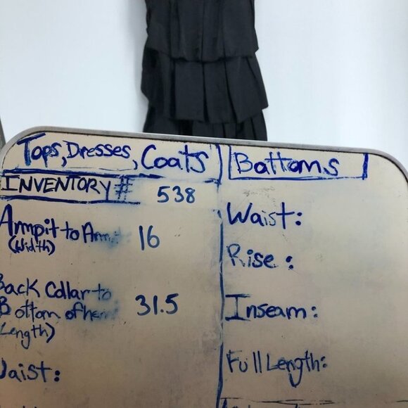 Black satin finish tiered spaghetti strap mini dress - Picture 12 of 14